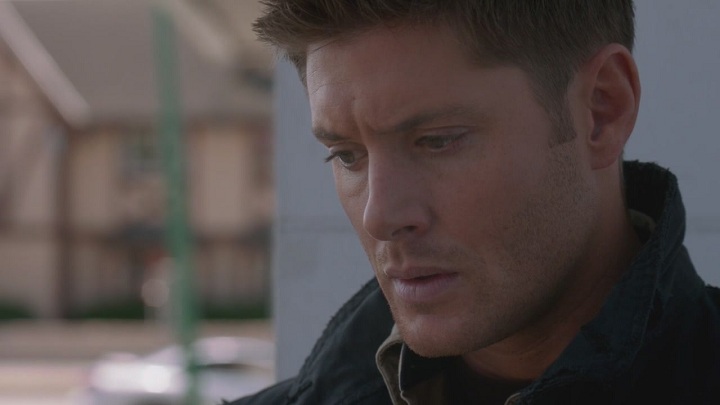 Dean pensive, gave at the end of S8.01... Dean pensive, gave at the end of S8.01...